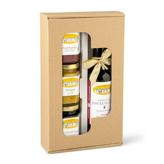 Lahjalaatikko Glögi + 3 Purkkia Hommanäs